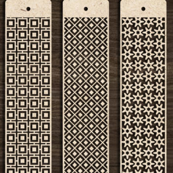 Intra απο ξύλο plywood 3mm-4mm πάχος Σελιδοδείκτης  Set Δίασταση 10x20 cm INTRAFABR-103890850 - Image 5