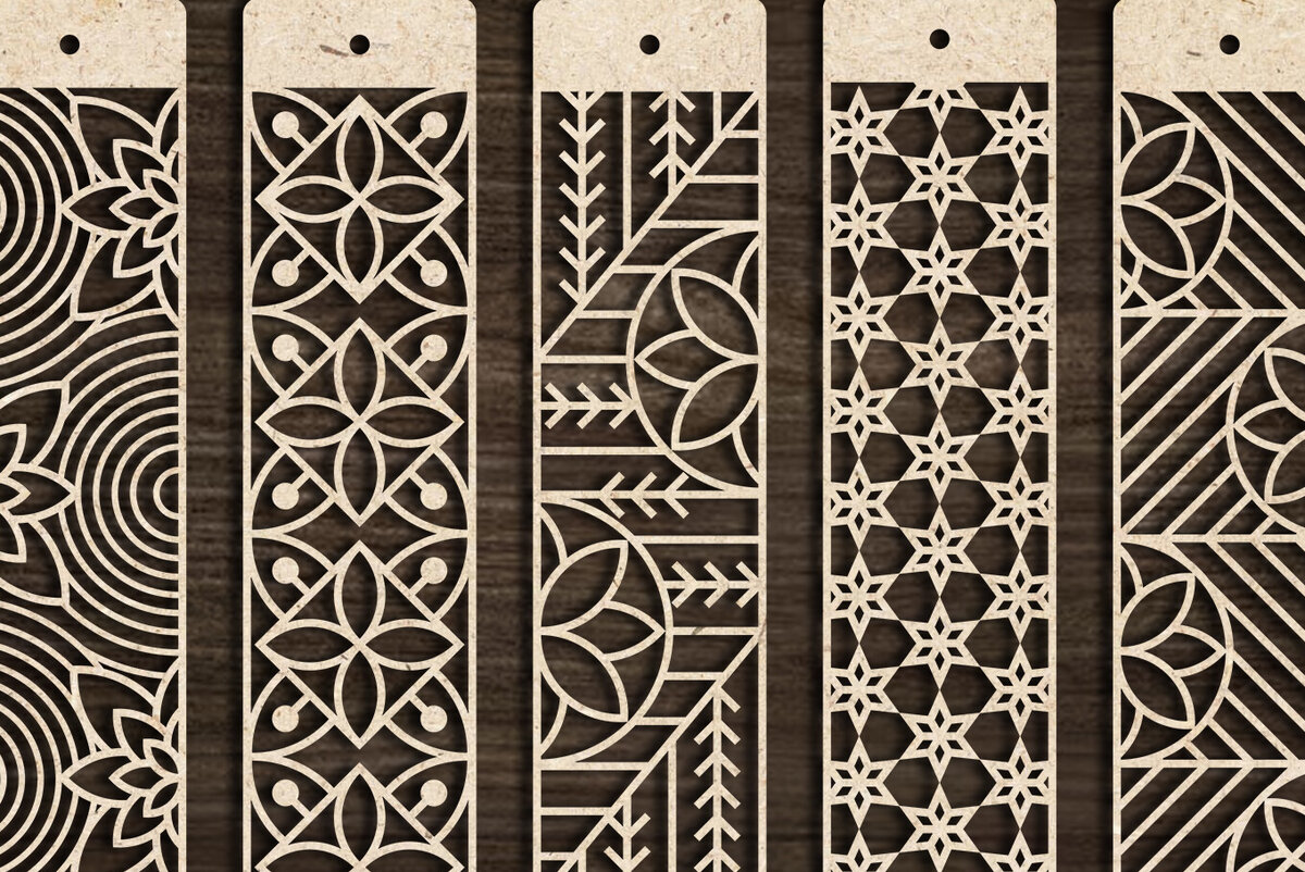 Intra απο ξύλο plywood 3mm-4mm πάχος Σελιδοδείκτης Set Δίασταση 15x15 cm INTRAFABR-103890947 - Image 5