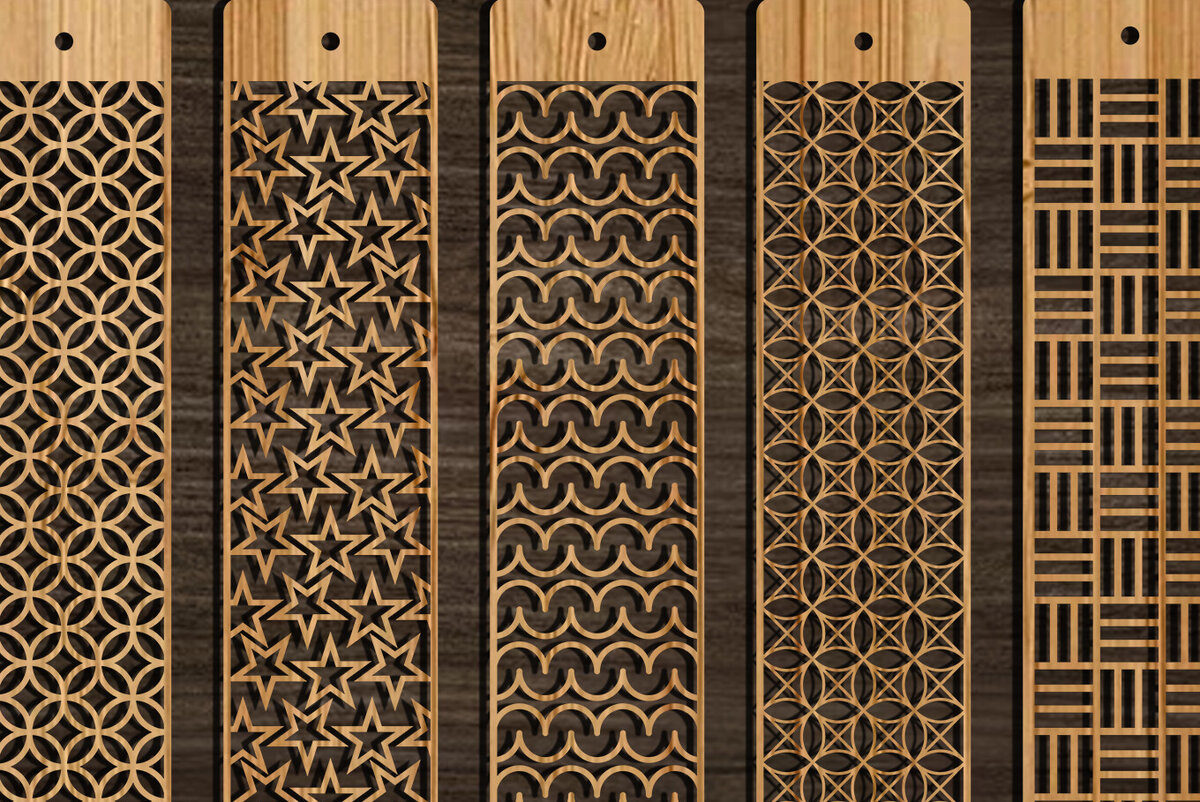 Intra απο ξύλο plywood 3mm-4mm πάχος Σελιδοδείκτης  Set Δίασταση 10x20 cm INTRAFABR-103891099 - Image 2