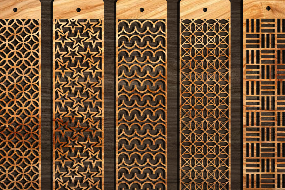 Intra απο ξύλο plywood 3mm-4mm πάχος Σελιδοδείκτης  Set Δίασταση 10x20 cm INTRAFABR-103891099 - Image 3