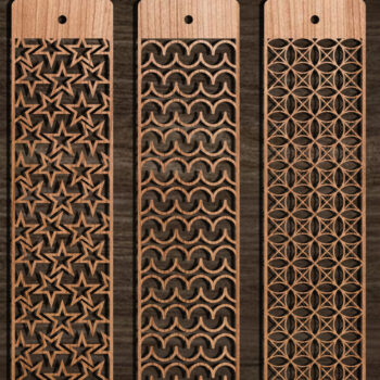 Intra απο ξύλο plywood 3mm-4mm πάχος Σελιδοδείκτης  Set Δίασταση 10x20 cm INTRAFABR-103891099 - Image 6