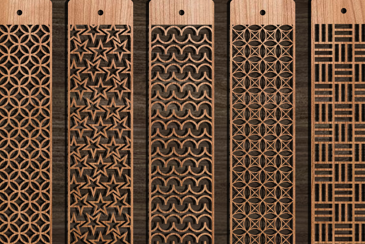 Intra απο ξύλο plywood 3mm-4mm πάχος Σελιδοδείκτης  Set Δίασταση 10x20 cm INTRAFABR-103891099 - Image 6
