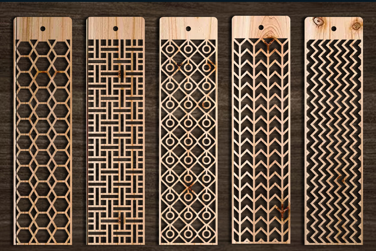 Intra απο ξύλο plywood 3mm-4mm πάχος Σελιδοδείκτης  Set Δίασταση 10×20 cm INTRAFABR-103891328