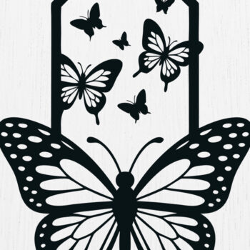 Intra απο ξύλο plywood 3mm-4mm πάχος Προσθήκη σελιδοδείκτη Paper Cut Design 12 Δίασταση 15x15 cm INTRAFABR-121029886 - Image 1