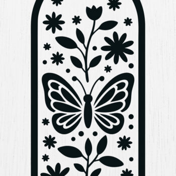 Intra απο ξύλο plywood 3mm-4mm πάχος Προσθήκη σελιδοδείκτη Paper Cut Design 13 Δίασταση 15x15 cm INTRAFABR-121111269 - Image 1