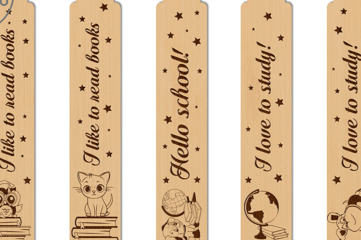 Intra απο ξύλο plywood 3mm-4mm πάχος σελιδοδεικτών, Back to School Crafts Δίασταση 15x15 cm INTRAFABR-76587512 - Image 9