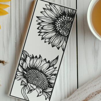 Intra απο ξύλο plywood 3mm-4mm πάχος Σελιδοδείκτες Sunflower Δίασταση 20x20 cm INTRAFABR-120022811 - Image 5