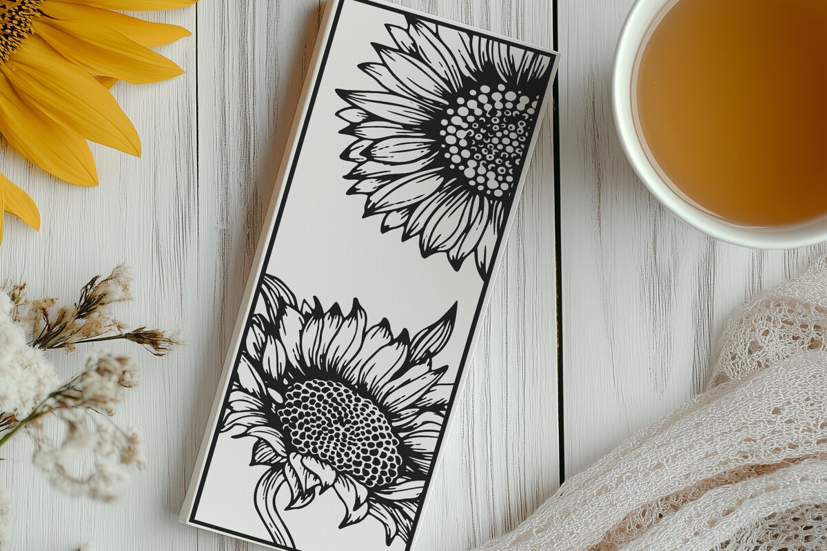 Intra απο ξύλο plywood 3mm-4mm πάχος Σελιδοδείκτες Sunflower Δίασταση 20x20 cm INTRAFABR-120022811 - Image 5