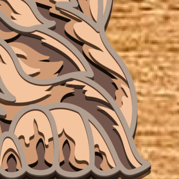 Intra απο ξύλο plywood 3mm-4mm πάχος Border Collie Dog Multilayer /Vector Δίασταση 30x20 cm INTRAFABR-83507768 - Image 5