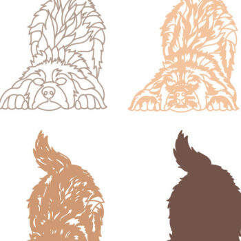Intra απο ξύλο plywood 3mm-4mm πάχος Border Collie Dog Multilayer /Vector Δίασταση 30x20 cm INTRAFABR-83507768 - Image 8