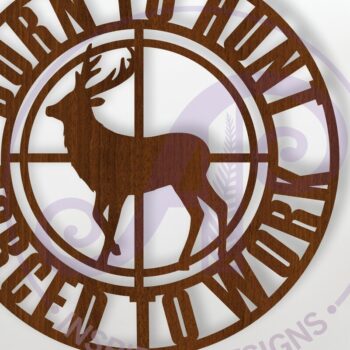 Intra απο ξύλο plywood 3mm-4mm πάχος Γεννήθηκε από τον Hun Forced to Work Wall Art Sign Δίασταση 10x10 cm INTRAFABR-115988591 - Image 1