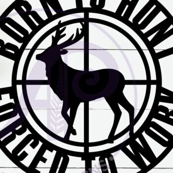 Intra απο ξύλο plywood 3mm-4mm πάχος Γεννήθηκε από τον Hun Forced to Work Wall Art Sign Δίασταση 10x10 cm INTRAFABR-115988591 - Image 2