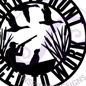 Intra απο ξύλο plywood 3mm-4mm πάχος Γεννημένος στο Hunt Αναγκασμένος να Δουλέψει Ducking Hunt Δίασταση 10x10 cm INTRAFABR-118636949 - Image 4