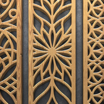 Intra απο ξύλο plywood 3mm-4mm πάχος Botanical Floral  Panel Δίασταση 3600x5400 cm INTRAFABR-122886350 - Image 2