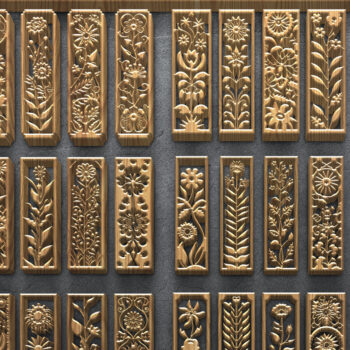 Intra απο ξύλο plywood 3mm-4mm πάχος Πάνελ  Botanical Floral Δίασταση 3200x7200 cm INTRAFABR-124922660 - Image 1