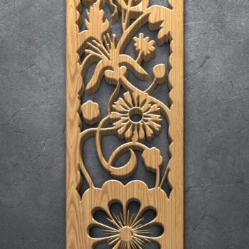 Intra απο ξύλο plywood 3mm-4mm πάχος Πάνελ  Botanical Floral Δίασταση 3200x7200 cm INTRAFABR-124922660 - Image 4