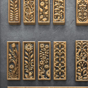 Intra απο ξύλο plywood 3mm-4mm πάχος κοπής βοτανικών λουλουδιών Δίασταση 3200x7200 cm INTRAFABR-124642211