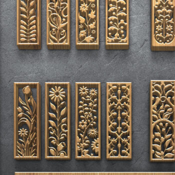 Intra απο ξύλο plywood 3mm-4mm πάχος κοπής βοτανικών λουλουδιών Δίασταση 3200x7200 cm INTRAFABR-124642211 - Image 1