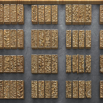 Intra απο ξύλο plywood 3mm-4mm πάχος Πακέτα βοτανικής κοπής με λέιζερ Δίασταση 3200x7200 cm INTRAFABR-125337181 - Image 1