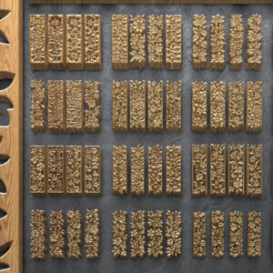 Intra απο ξύλο plywood 3mm-4mm πάχος Πακέτα βοτανικής κοπής με λέιζερ Δίασταση 3200x7200 cm INTRAFABR-125334079