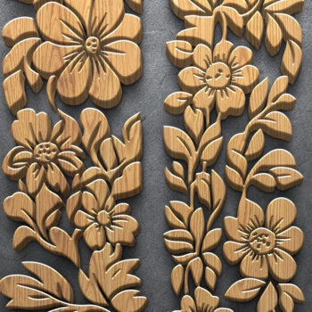 Intra απο ξύλο plywood 3mm-4mm πάχος Πακέτα βοτανικής κοπής με λέιζερ Δίασταση 3200x7200 cm INTRAFABR-125334079 - Image 2