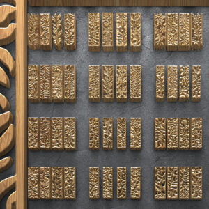 Intra απο ξύλο plywood 3mm-4mm πάχος πάνελ βοτανικής κοπής με λέιζερ Δίασταση 3200x7200 cm INTRAFABR-125339143