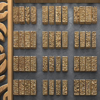 Intra απο ξύλο plywood 3mm-4mm πάχος πάνελ βοτανικής κοπής με λέιζερ Δίασταση 3200x7200 cm INTRAFABR-125339143 - Image 1