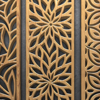 Intra απο ξύλο plywood 3mm-4mm πάχος πάνελ βοτανικής Δίασταση 3600x5400 cm INTRAFABR-122885756 - Image 3