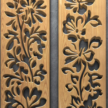 Intra απο ξύλο plywood 3mm-4mm πάχος πάνελ τοίχου Botanical Cut  Δίασταση 3200x7200 cm INTRAFABR-125108116 - Image 3