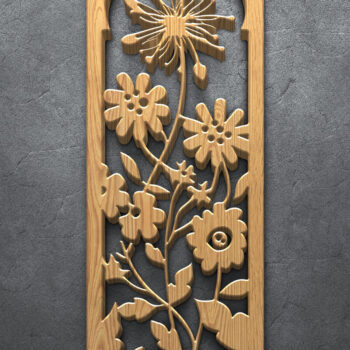 Intra απο ξύλο plywood 3mm-4mm πάχος Panel Botanical  Δίασταση 3200x7200 cm INTRAFABR-124704949 - Image 4