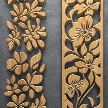Intra απο ξύλο plywood 3mm-4mm πάχος Botanical Stripe  Δίασταση 3200x7200 cm INTRAFABR-125106121 - Image 3