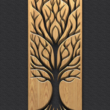 Intra απο ξύλο plywood 3mm-4mm πάχος Δέσμη πάνελ κοπής βοτανικού δέντρου και λουλουδιών Δίασταση 3600x5400 cm INTRAFABR-122443817 - Image 6