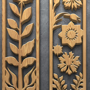 Intra απο ξύλο plywood 3mm-4mm πάχος Botanical Vertical Panel Pack Δίασταση 3200x7200 cm INTRAFABR-124704183 - Image 2