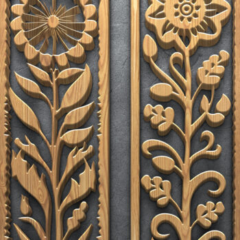Intra απο ξύλο plywood 3mm-4mm πάχος Botanical Vertical Panel Pack Δίασταση 3200x7200 cm INTRAFABR-124704183 - Image 3