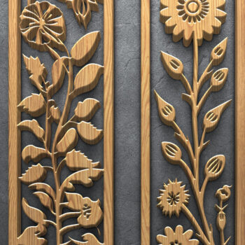 Intra απο ξύλο plywood 3mm-4mm πάχος Botanical Vertical Panel Pack Δίασταση 3200x7200 cm INTRAFABR-124704183 - Image 5