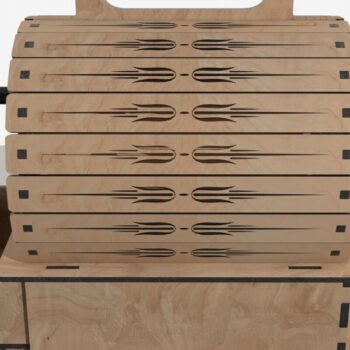 Intra απο ξύλο plywood 3mm-4mm πάχος Στήριγμα Μπαρ Μπουκαλιών / Σχάρα κρασιού Δίασταση 6x6 cm INTRAFABR-113817682 - Image 2