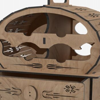 Intra απο ξύλο plywood 3mm-4mm πάχος Στήριγμα Μπαρ Μπουκαλιών / Σχάρα κρασιού Δίασταση 6x6 cm INTRAFABR-113817682 - Image 4