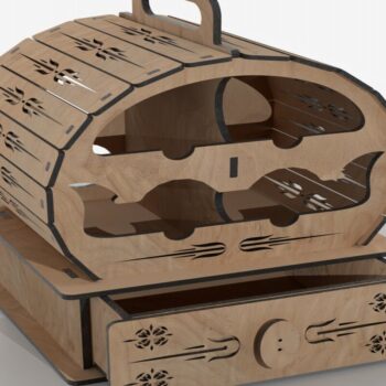 Intra απο ξύλο plywood 3mm-4mm πάχος Στήριγμα Μπαρ Μπουκαλιών / Σχάρα κρασιού Δίασταση 6x6 cm INTRAFABR-113817682 - Image 5