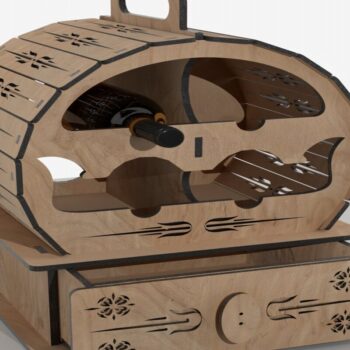 Intra απο ξύλο plywood 3mm-4mm πάχος Στήριγμα Μπαρ Μπουκαλιών / Σχάρα κρασιού Δίασταση 6x6 cm INTRAFABR-113817682 - Image 6