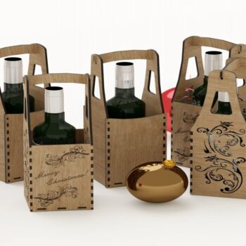 Intra απο ξύλο plywood 3mm-4mm πάχος Bottle Box 2 Type  Δίασταση 15x15 cm INTRAFABR-113817773 - Image 8