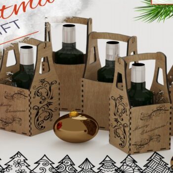 Intra απο ξύλο plywood 3mm-4mm πάχος Bottle Box 2 Type  Δίασταση 15x15 cm INTRAFABR-113817773 - Image 10