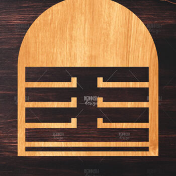 Intra απο ξύλο plywood 3mm-4mm πάχος Φιόγκος Ξύλινο Νηπιαγωγείο Κοπή  Δίασταση 15x15 cm INTRAFABR-121036510 - Image 1