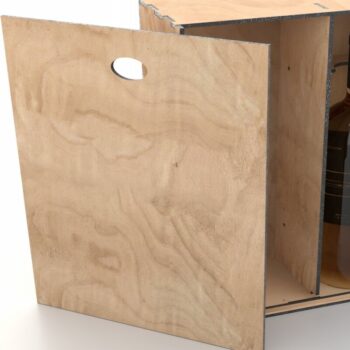 Intra απο ξύλο plywood 3mm-4mm πάχος Κουτί για κρασί με ράφι 3 mm Προσαρμοσμένη παραγγελία Δίασταση 15x15 cm INTRAFABR-113817918 - Image 1