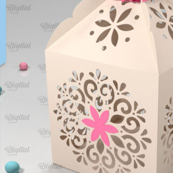 Intra απο ξύλο plywood 3mm-4mm πάχος Box Paper Cut . 3D κουτί δώρου Δίασταση 10x10 cm INTRAFABR-90264526 - Image 5