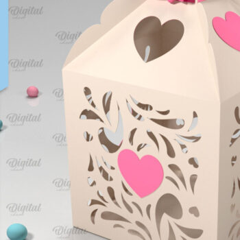 Intra απο ξύλο plywood 3mm-4mm πάχος Box Paper Cut . 3D κουτί δώρου Δίασταση 10x10 cm INTRAFABR-90264526 - Image 7