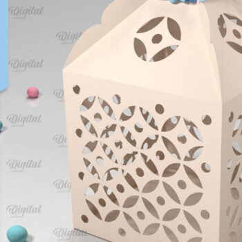 Intra απο ξύλο plywood 3mm-4mm πάχος Box Paper Cut . Τρισδιάστατη χάρτινη κοπή σε κουτί δώρου Δίασταση 10x10 cm INTRAFABR-90263479 - Image 1