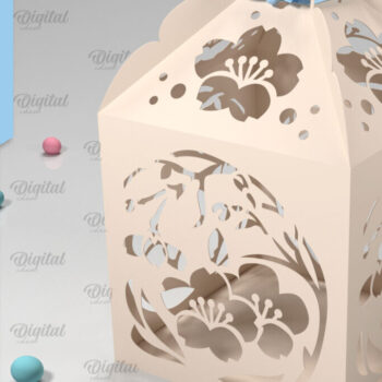 Intra απο ξύλο plywood 3mm-4mm πάχος Box Paper Cut . Τρισδιάστατη χάρτινη κοπή σε κουτί δώρου Δίασταση 10x10 cm INTRAFABR-90263384 - Image 1