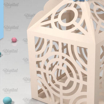 Intra απο ξύλο plywood 3mm-4mm πάχος Box Paper Cut . Τρισδιάστατη χάρτινη κοπή σε κουτί δώρου Δίασταση 10x10 cm INTRAFABR-90263417 - Image 1