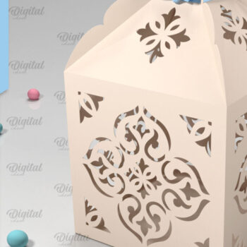 Intra απο ξύλο plywood 3mm-4mm πάχος Box Paper Cut . Τρισδιάστατη χάρτινη κοπή σε κουτί δώρου Δίασταση 10x10 cm INTRAFABR-90263441 - Image 1