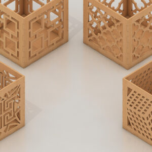 Intra απο ξύλο plywood 3mm-4mm πάχος Box Template Storage Vector Cutting 188 Δίασταση 30x20 cm INTRAFABR-54575442